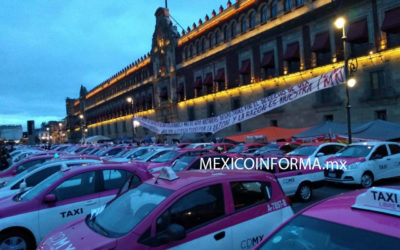 Fuera UBER y apps exigen taxistas en CDMX