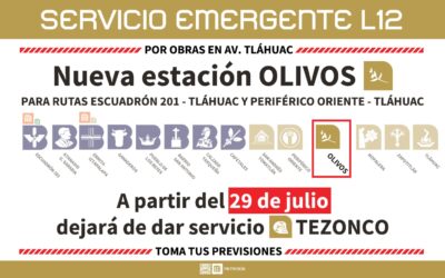 Metrobús anuncia cierre y reubicación de estación Tezonco a Olivos