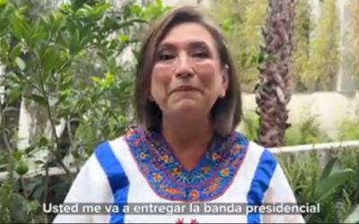 Usted me va a entregar la banda presidencial y se la voy a recibir con una sonrisa: Xóchitl a AMLO