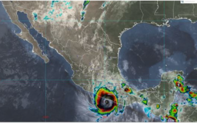 Otis se intensificó a huracán categoría 5 frente a las costas de Guerrero