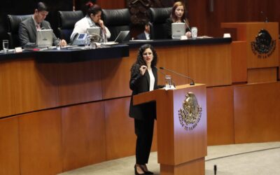 Comparece en Senado Luisa María Alcalde, titular de Gobernación