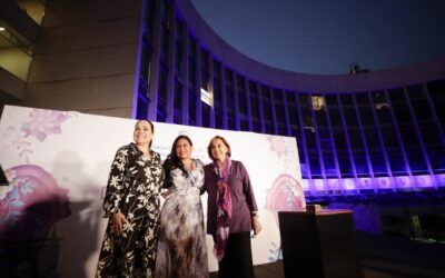 Iluminan el Senado de morado por Día Internacional de la Mujer