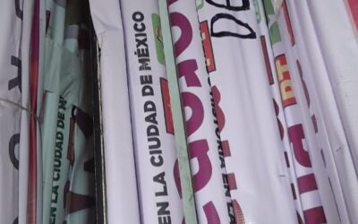 Detectan bodega del GCDMX con propaganda de Brugada