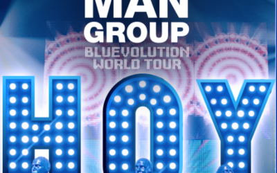 Gran estreno hoy de Blue Man Group! Una explosión de color y ritmo