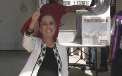 Me siento confiada, dice Sheinbaum al emitir su voto