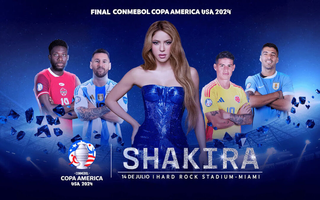 Shakira se presentará en final de CONMEBOL Copa América USA 2024