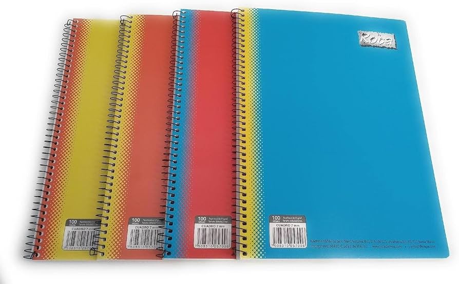 Identifica Profeco mejores cuadernos escolares de tamaño profesional