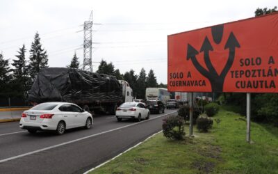 Alternativas viales por cierre de obras de autopista Tepoztlán-Cuernavaca
