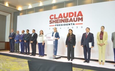 Aterriza Sheinbaum proyectos prioritarios con gobernadores