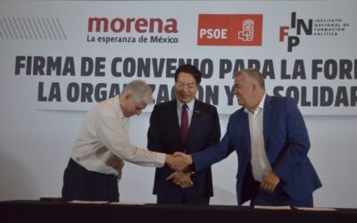 MORENA y PSOE firman convenio de bienestar a favor de los más humildes