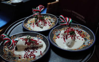 Presentan cuarto festival de chiles en nogada del centro histórico en CDMX