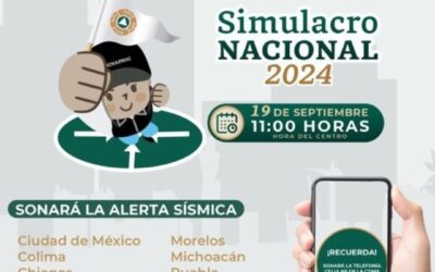 Gobierno de México convoca a participar en Simulacro Nacional 2024