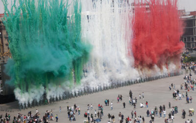 Disfrutan 400 mil personas del Grito y desfile militar en el Zócalo