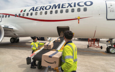 Amazon y Aeroméxico reducen el tiempo de entrega  de paquetes a clientes