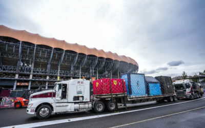 Arriban 50 toneladas de cargamento al Autodrómo para dar vida al México GP
