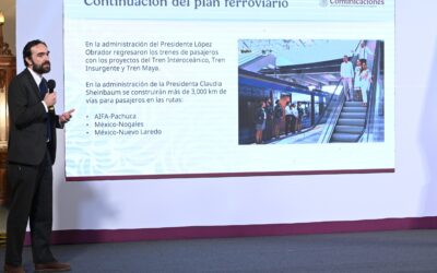 Gobierno arrancará en 2025 con cuatro obras del tren de pasajeros