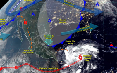 Ante Sara, llaman a extremar precauciones en la península de Yucatán