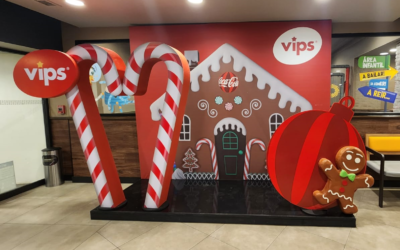 Vips te invita a celebrar y por primera vez recrea una villa navideña