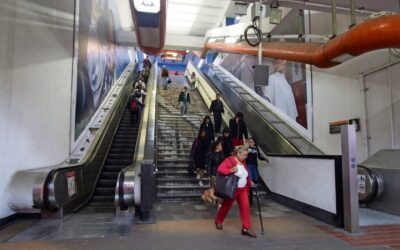 Entran en operación cuatro nuevas escaleras en estación Polanco del Metro