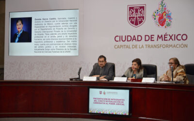 Presentan Comité de Evaluación para elección judicial en CDMX