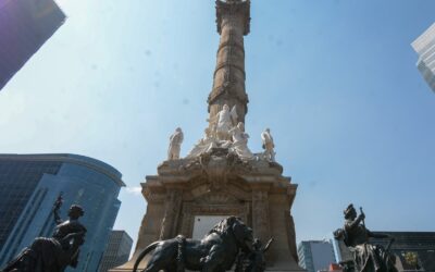 Concluyen trabajos de restauración en la columna de Independencia