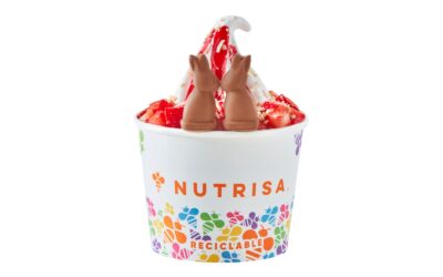 Mini conejitos de chocolate saltan al helado de Nutrisa