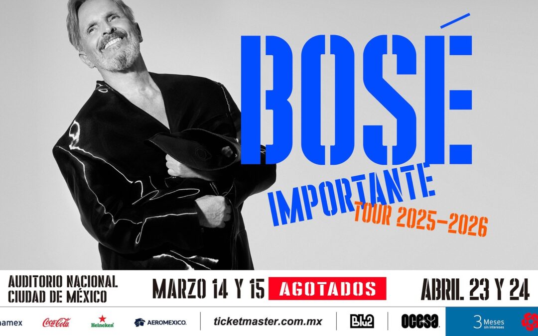 Miguel Bosé tendrá dos fechas más en Auditorio Nacional