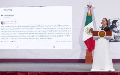 México no tendrá que pagar aranceles sobre nada que esté incluido en T-MEC