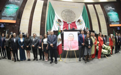 Rinde Cámara de Diputados homenaje luctuoso a Norma Aceves
