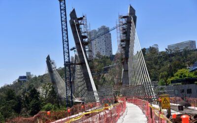 Puente atirantado del Tren El Insurgentes, único en el mundo