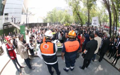 Evacúan en Senado cerca de dos mil personas por Primer Simulacro