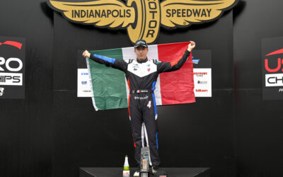 Ricardo Escotto, al volante de escudería Andretti Cape Dallara, listo para el Premio de Indianápolis