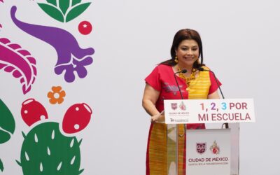 Brugada presentó el programa 1, 2, 3 por Mi Escuela