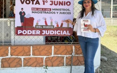 Por un Poder Judicial más cercano a la gente, todos a votar: Rosy Urbina