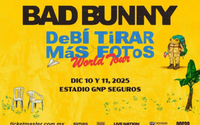 Bad Bunny regresa a México y anuncia gira mundial DeBÍ TiRAR MáS FOToS World Tour