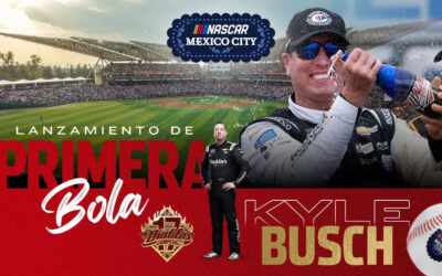 Kyle Busch lanzará primera bola del partido Diablos Rojos vs Olmecas de Tabasco