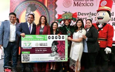 Honran Chiapas y Lotería Nacional a Reina Roja de Palenque con Sorteo Superior