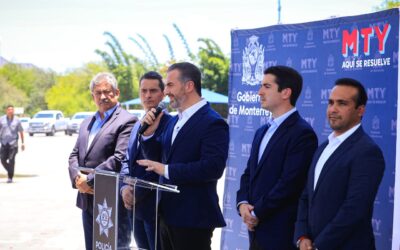 Alcalde Adrián de la Garza anuncia mejoras históricas laborales a policías en Monterrey