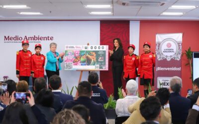 Semarnat celebra 25 aniversario con billete conmemorativo de Lotería Nacional