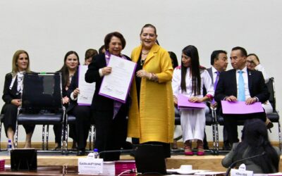 Celia Maya recibe constancia y será presidenta del Tribunal de Disciplina Judicial