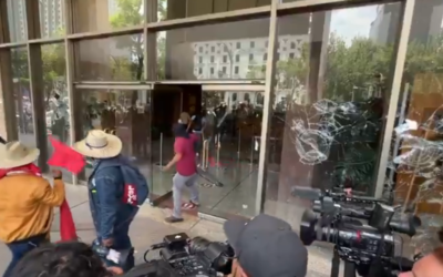 Maestros de la CNTE marchan al Zócalo; CETEG hace destrozos en Reforma