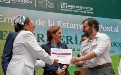 En homenaje a enfermer@s, IMSS Bienestar y Correos de México emiten estampilla postal