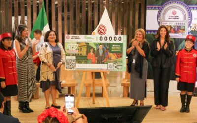 Develan billete de Lotenal dedicado a Museos Frida Kahlo y Diego Rivera-Anahuacalli