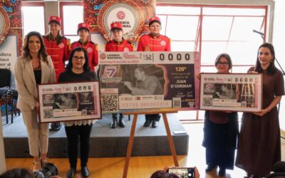 Develan billete de Lotería Nacional para reconocer legado de Juan O’Gorman