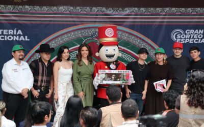 Presentan en Nuevo León el sorteo de Lotería Nacional dedicado a l@s paisan@s migrantes
