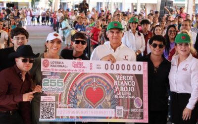 Lotería Nacional lleva a Nuevo Laredo el Sorteo «México con M de Migrante»