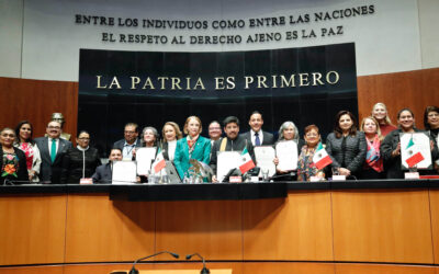 Rinden protesta en el Senado los nuevos ministros