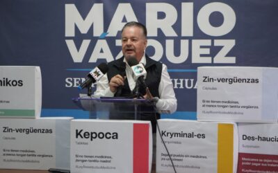 Ley reembolso; o el gobierno surte medicinas o las paga: senador: Mario Vázquez