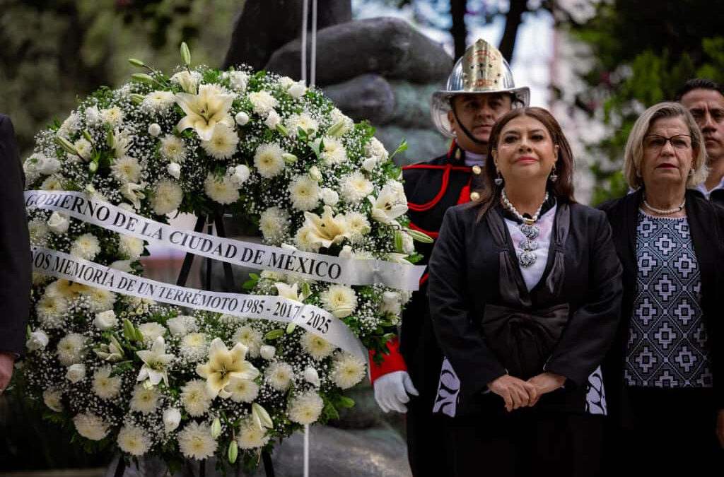 Encabeza Brugada homenaje a víctimas de sismos 1985 y 2017