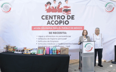 Instala Senado centro de acopio para damnificados por lluvias